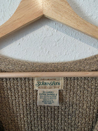Vintage Chunky Knit Cardigan (XXL)