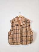 Plaid Quilted Vest (2X)