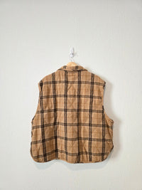 Plaid Quilted Vest (2X)
