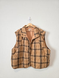 Plaid Quilted Vest (2X)