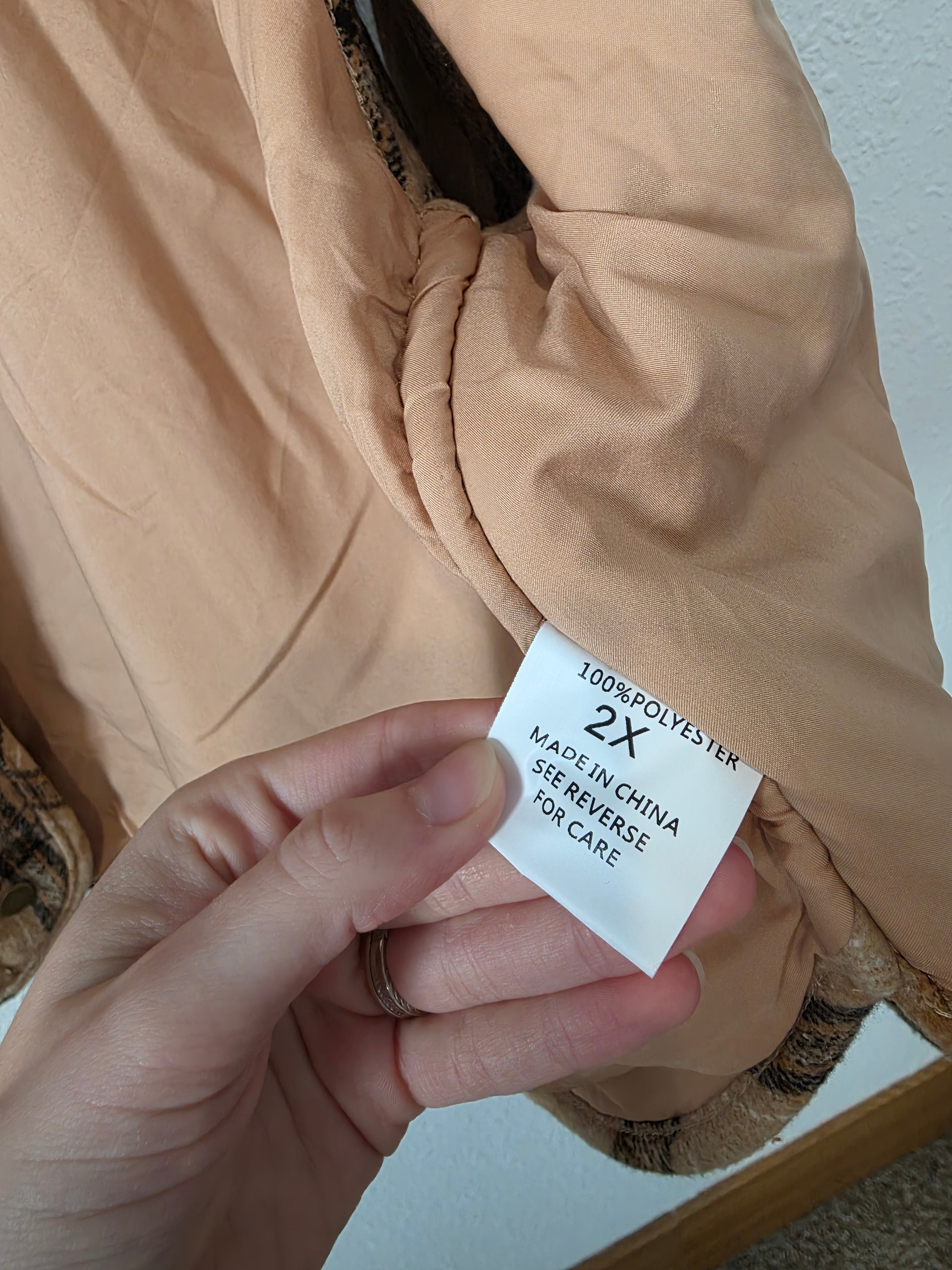 Plaid Quilted Vest (2X)