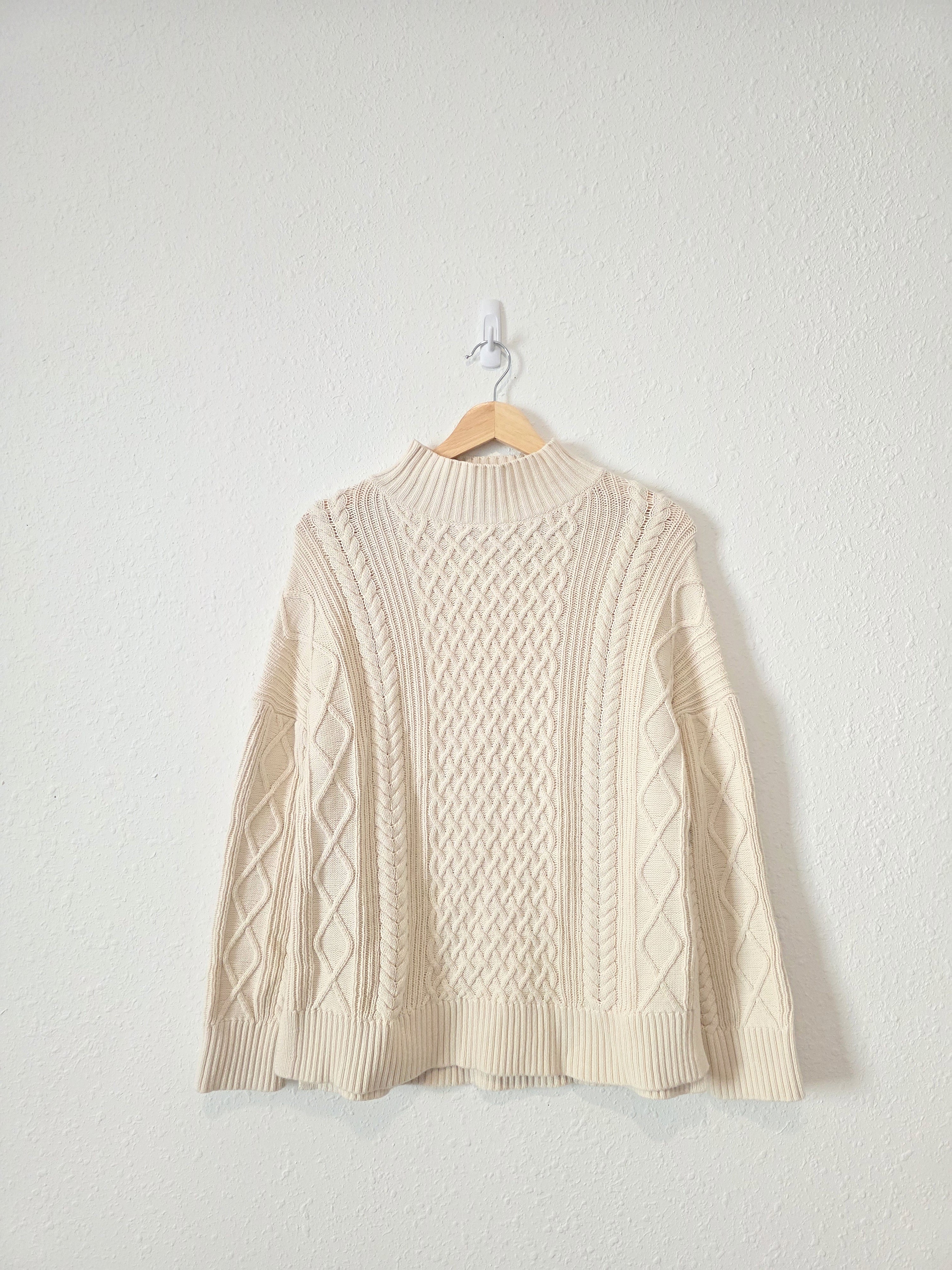 J.Crew Cotton Fisherman Sweater (S)