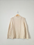 J.Crew Cotton Fisherman Sweater (S)