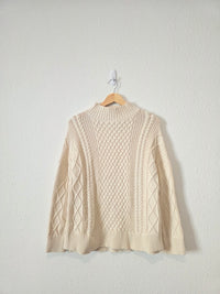 J.Crew Cotton Fisherman Sweater (S)