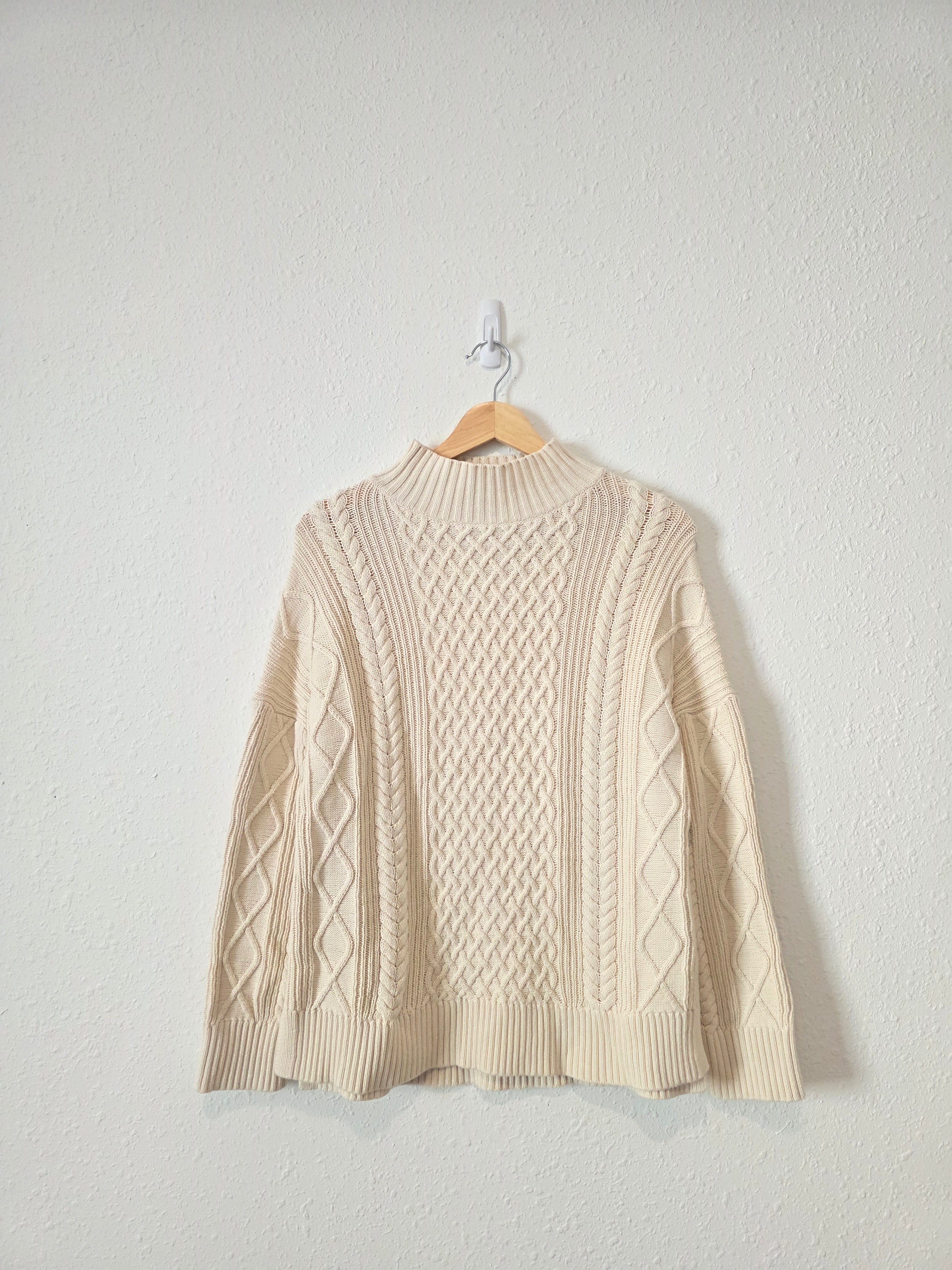 J.Crew Cotton Fisherman Sweater (S)
