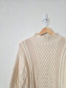 J.Crew Cotton Fisherman Sweater (S)