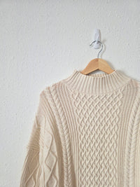 J.Crew Cotton Fisherman Sweater (S)