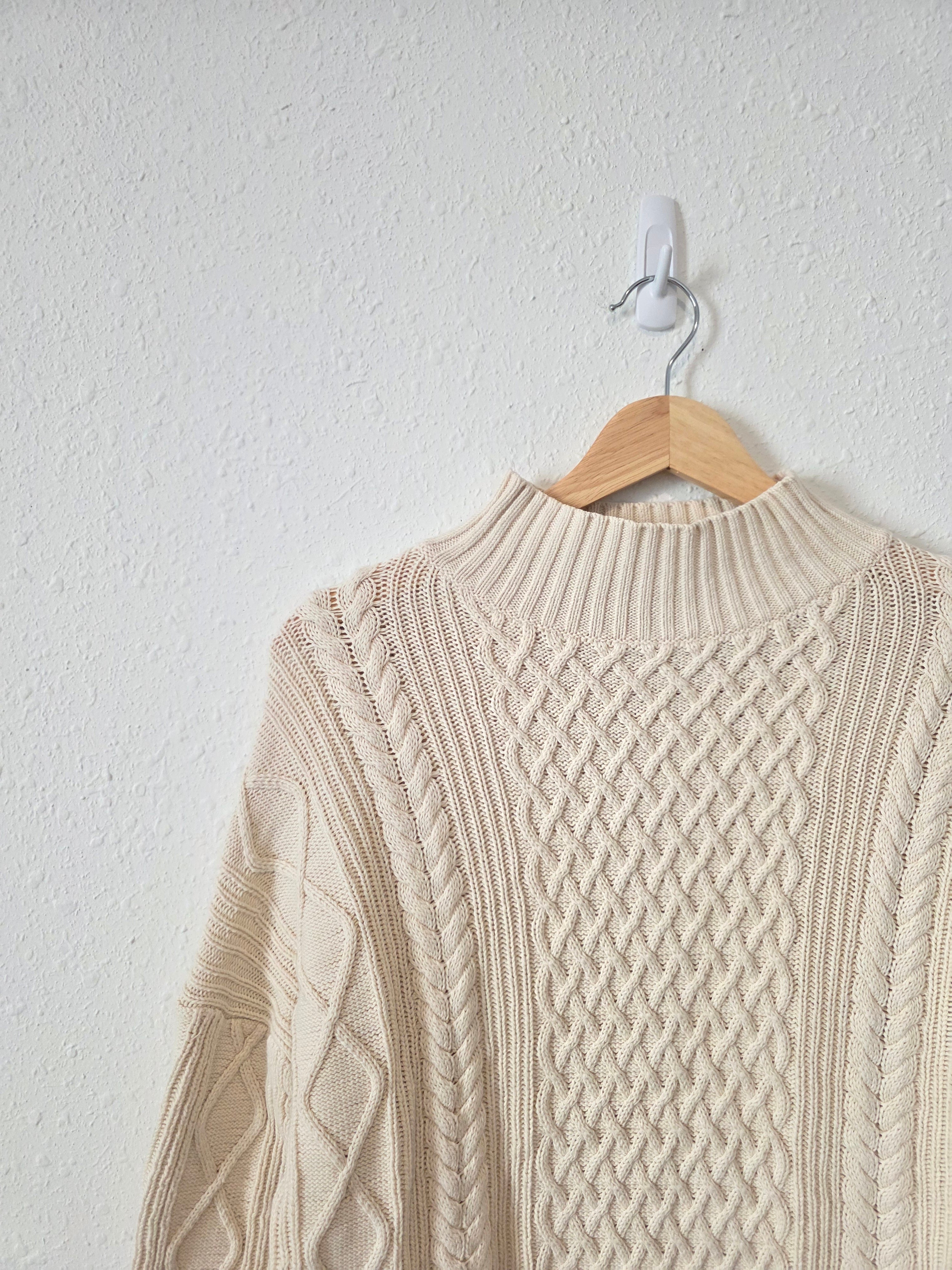 J.Crew Cotton Fisherman Sweater (S)
