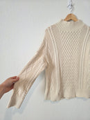 J.Crew Cotton Fisherman Sweater (S)