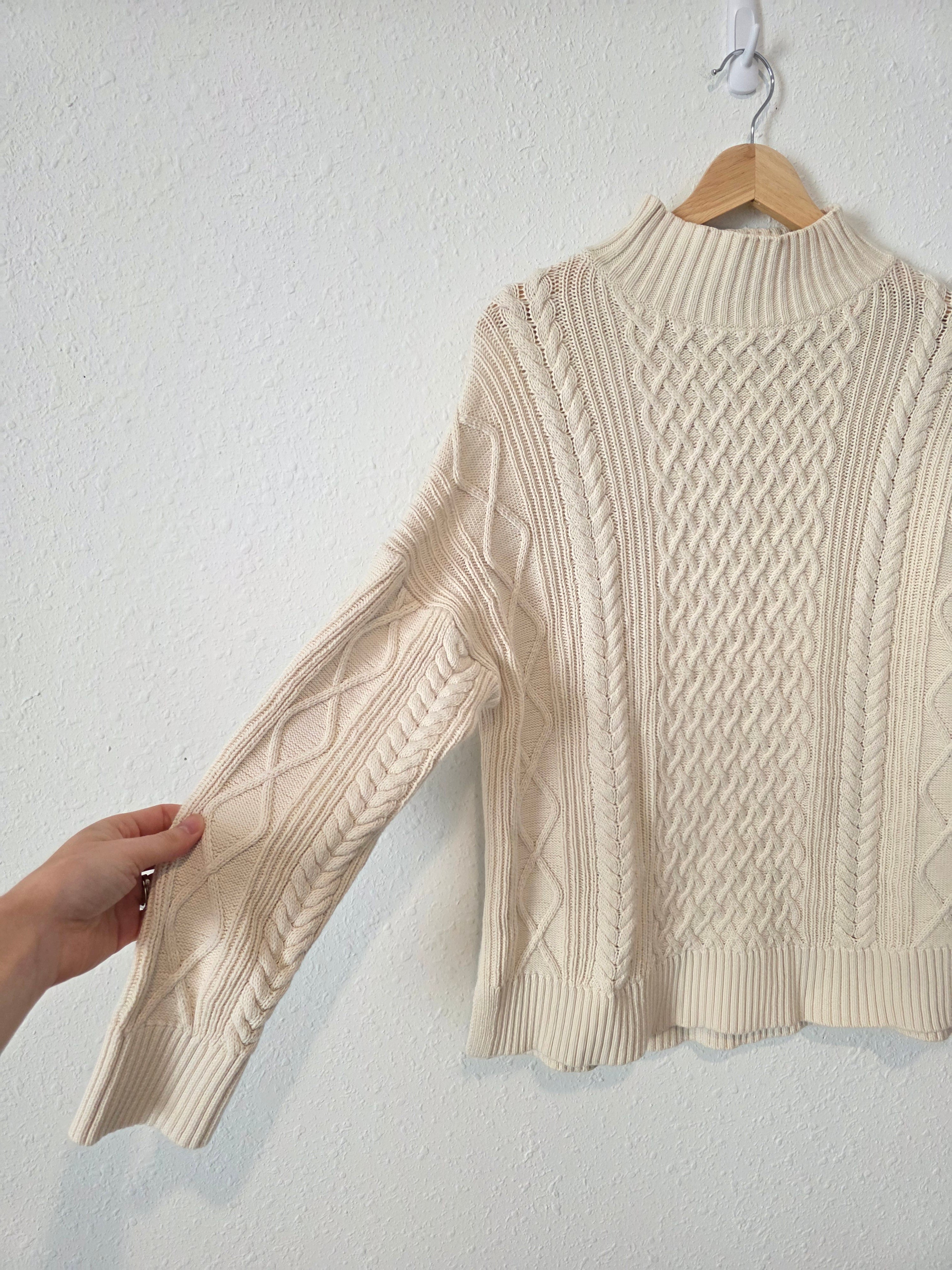 J.Crew Cotton Fisherman Sweater (S)