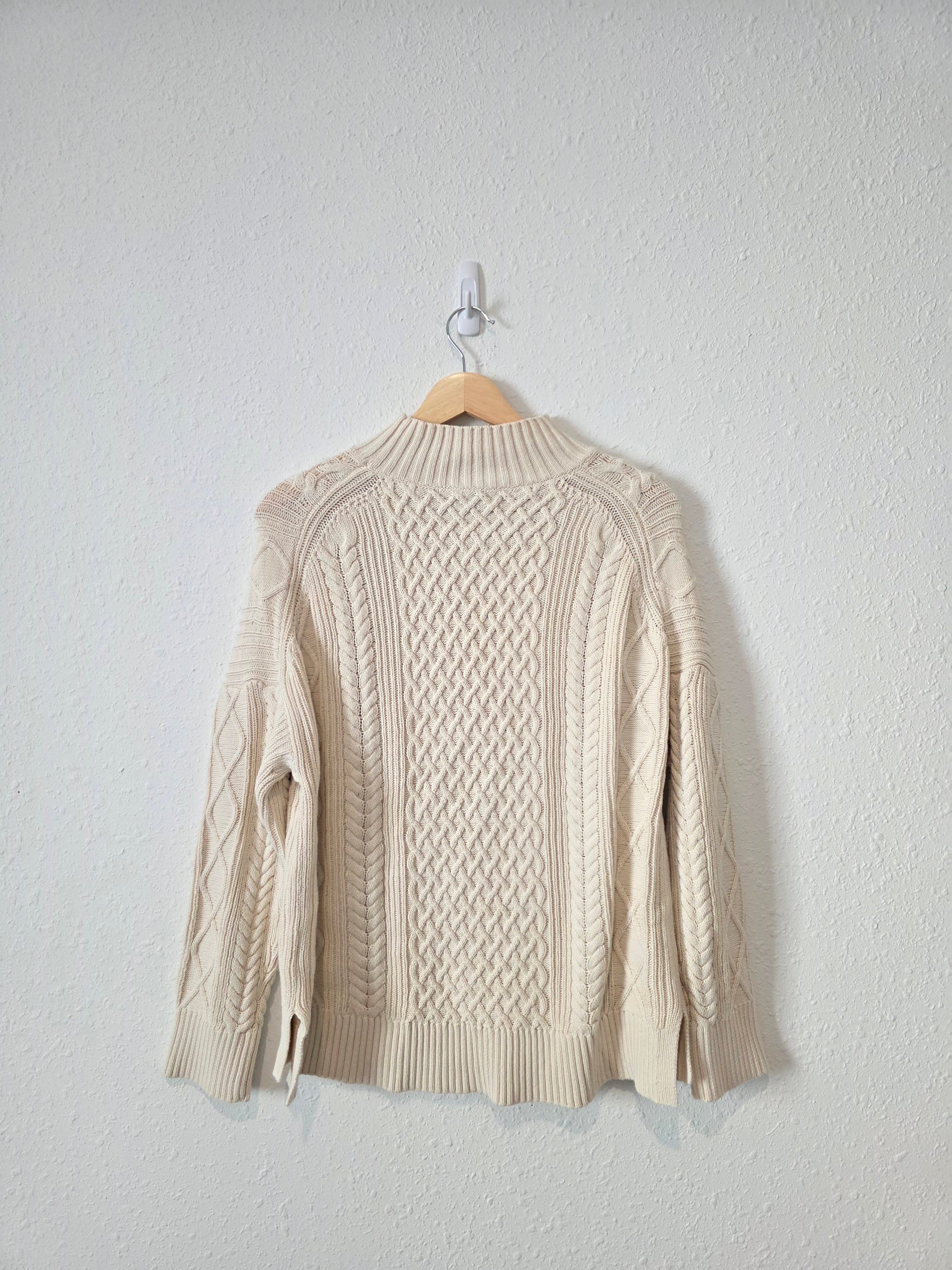 J.Crew Cotton Fisherman Sweater (S)