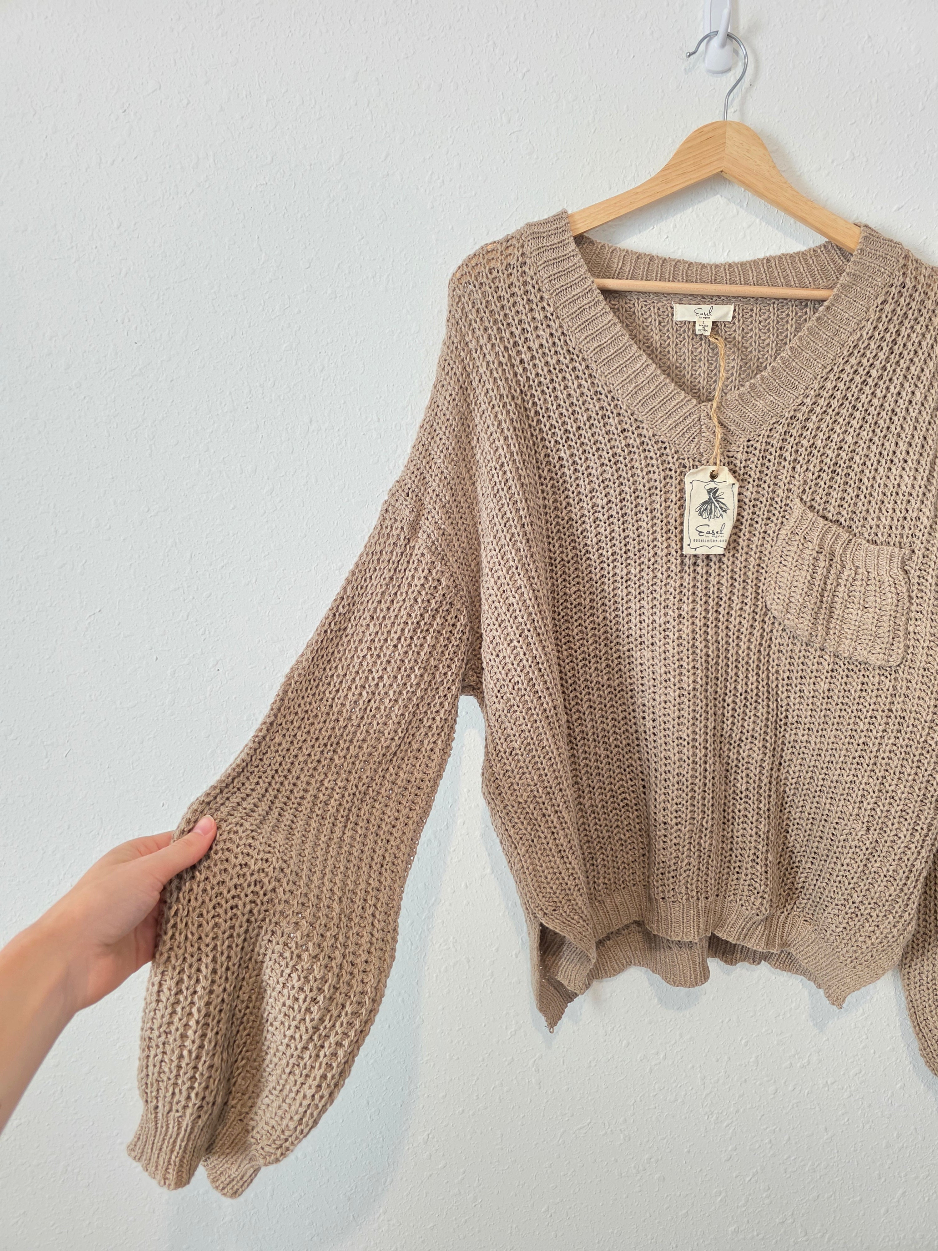NEW Easel Chunky Oversized Sweater (L)