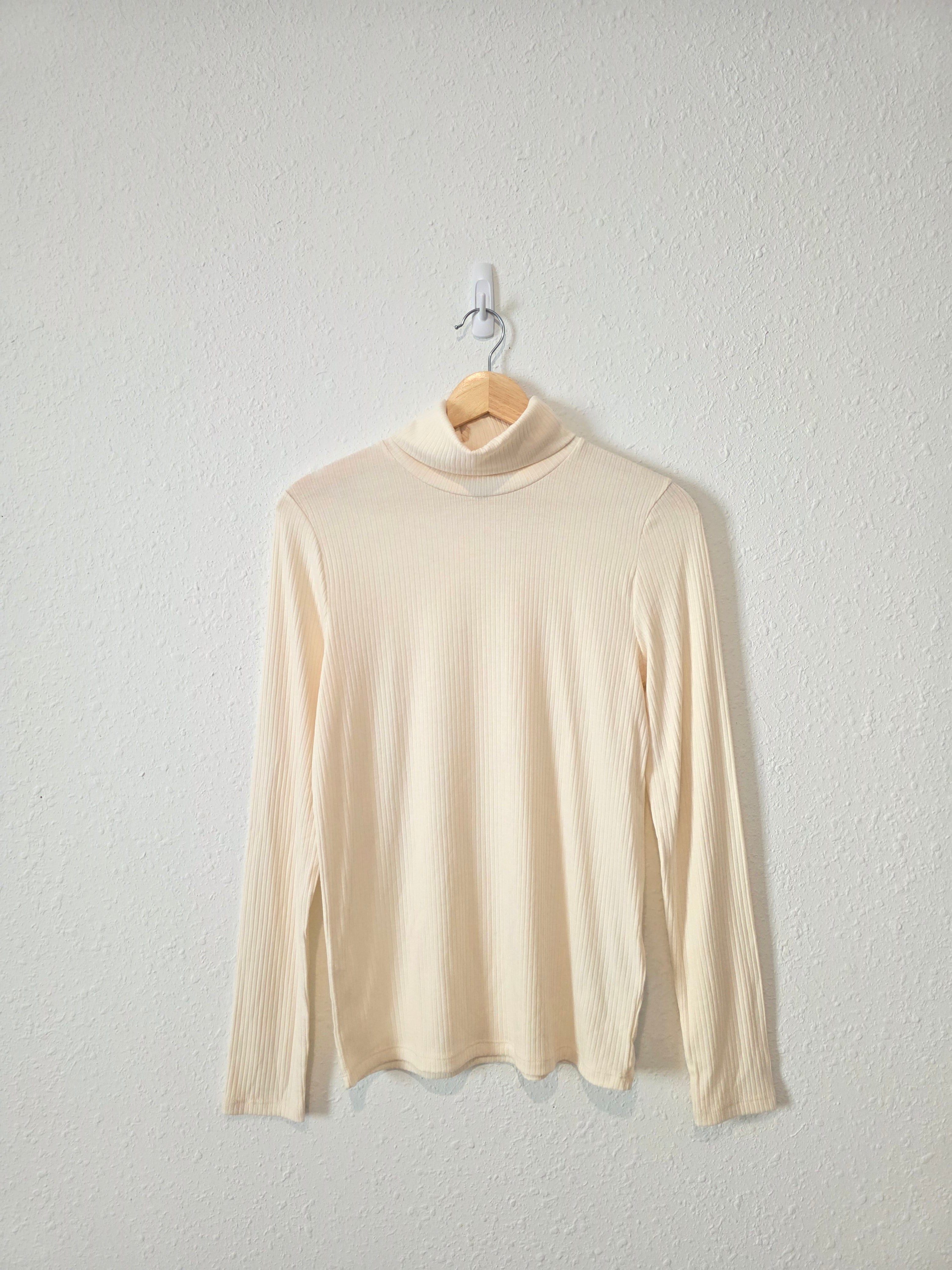 Madewell Ribbed Turtleneck Top (M)