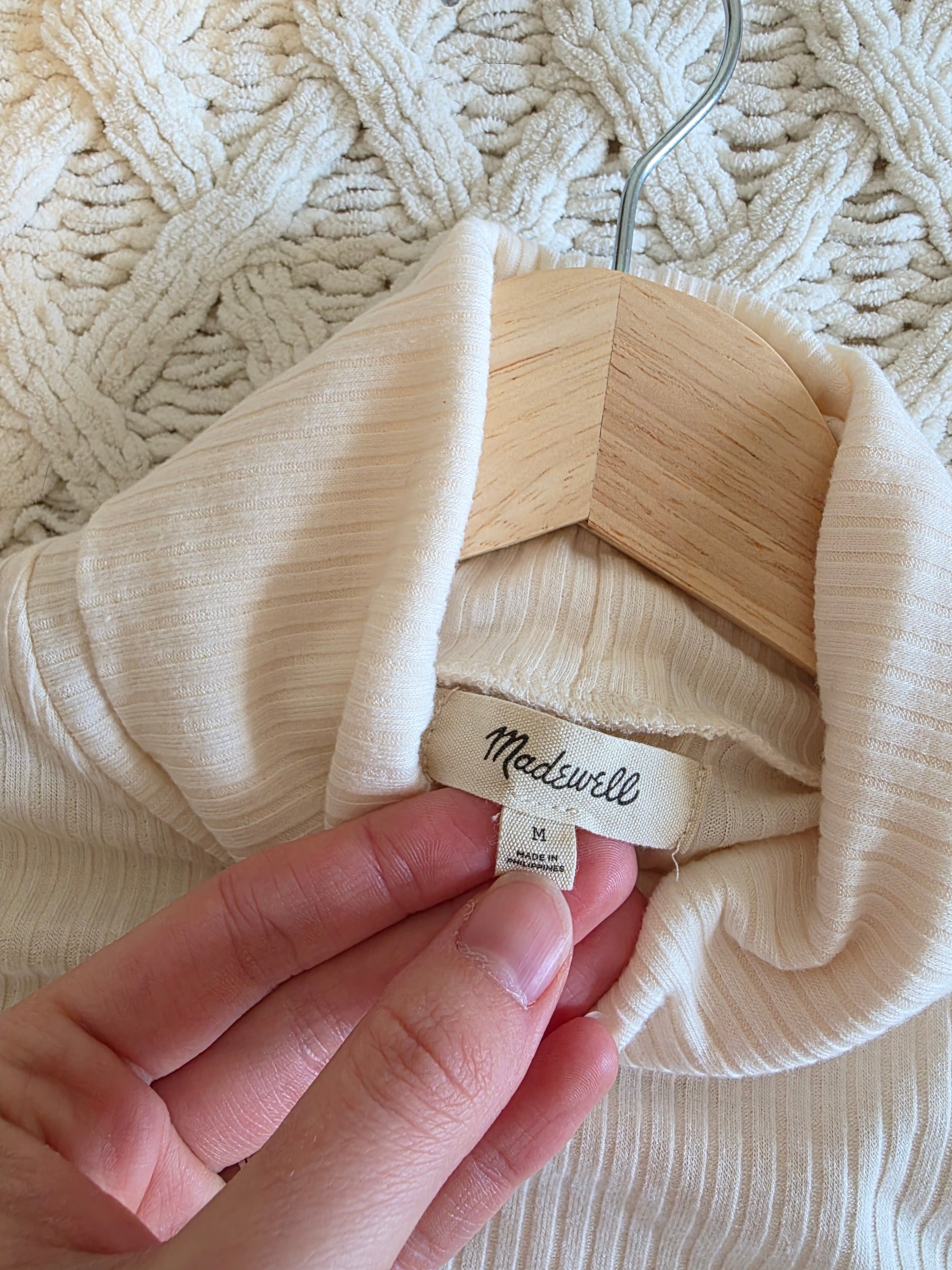 Madewell Ribbed Turtleneck Top (M)