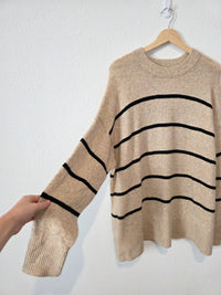 Aerie Striped Oversized Sweater (M)