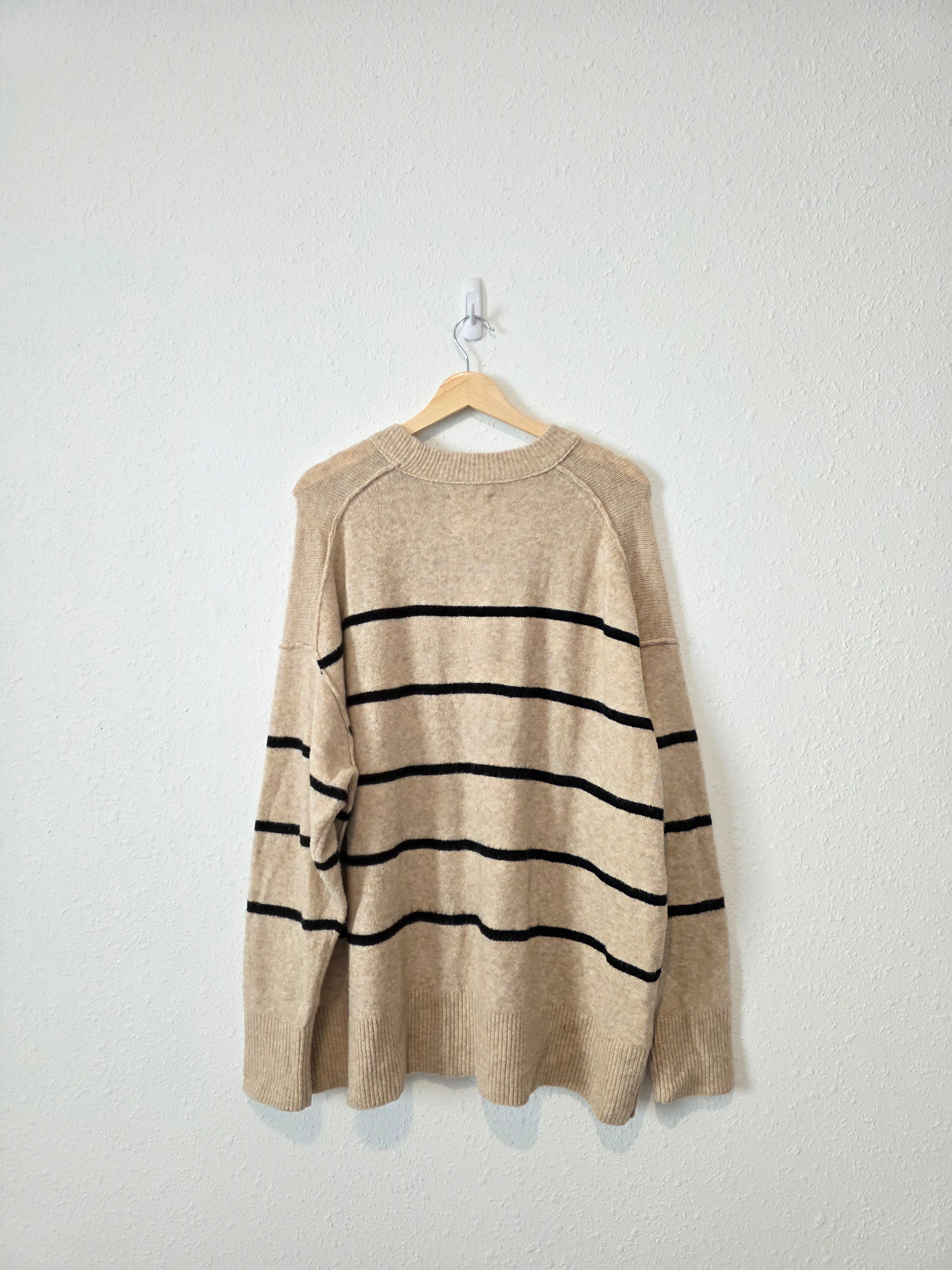 Aerie Striped Oversized Sweater (M)