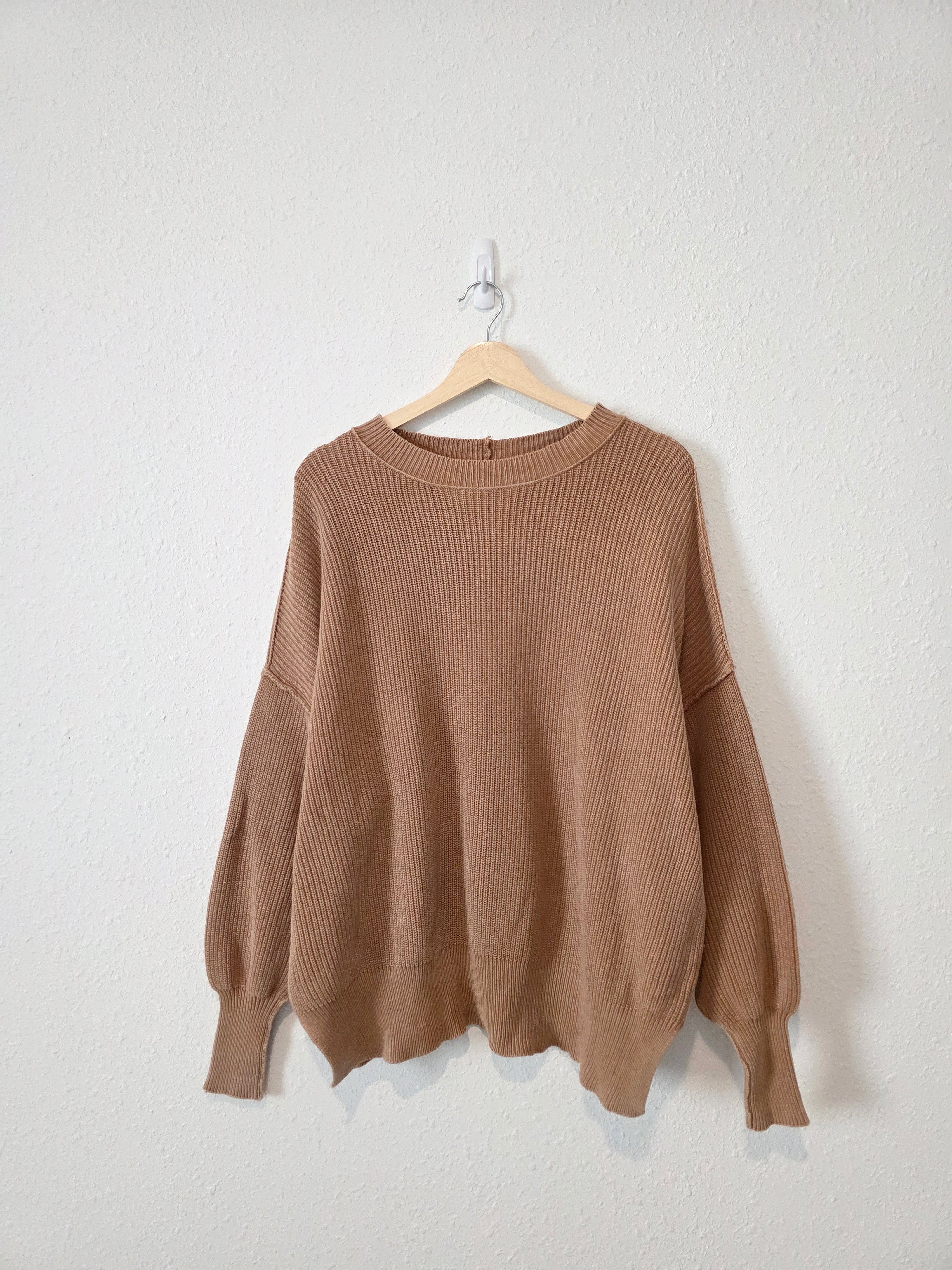 Aerie Brown Ribbed Sweater (S)