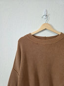 Aerie Brown Ribbed Sweater (S)