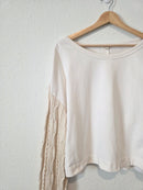 Pilcro Cable Knit Sleeve Sweater (M)