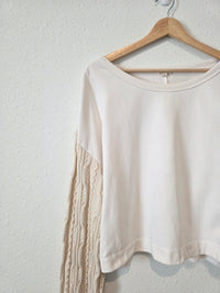Pilcro Cable Knit Sleeve Sweater (M)