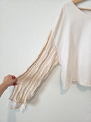 Pilcro Cable Knit Sleeve Sweater (M)