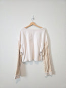 Pilcro Cable Knit Sleeve Sweater (M)