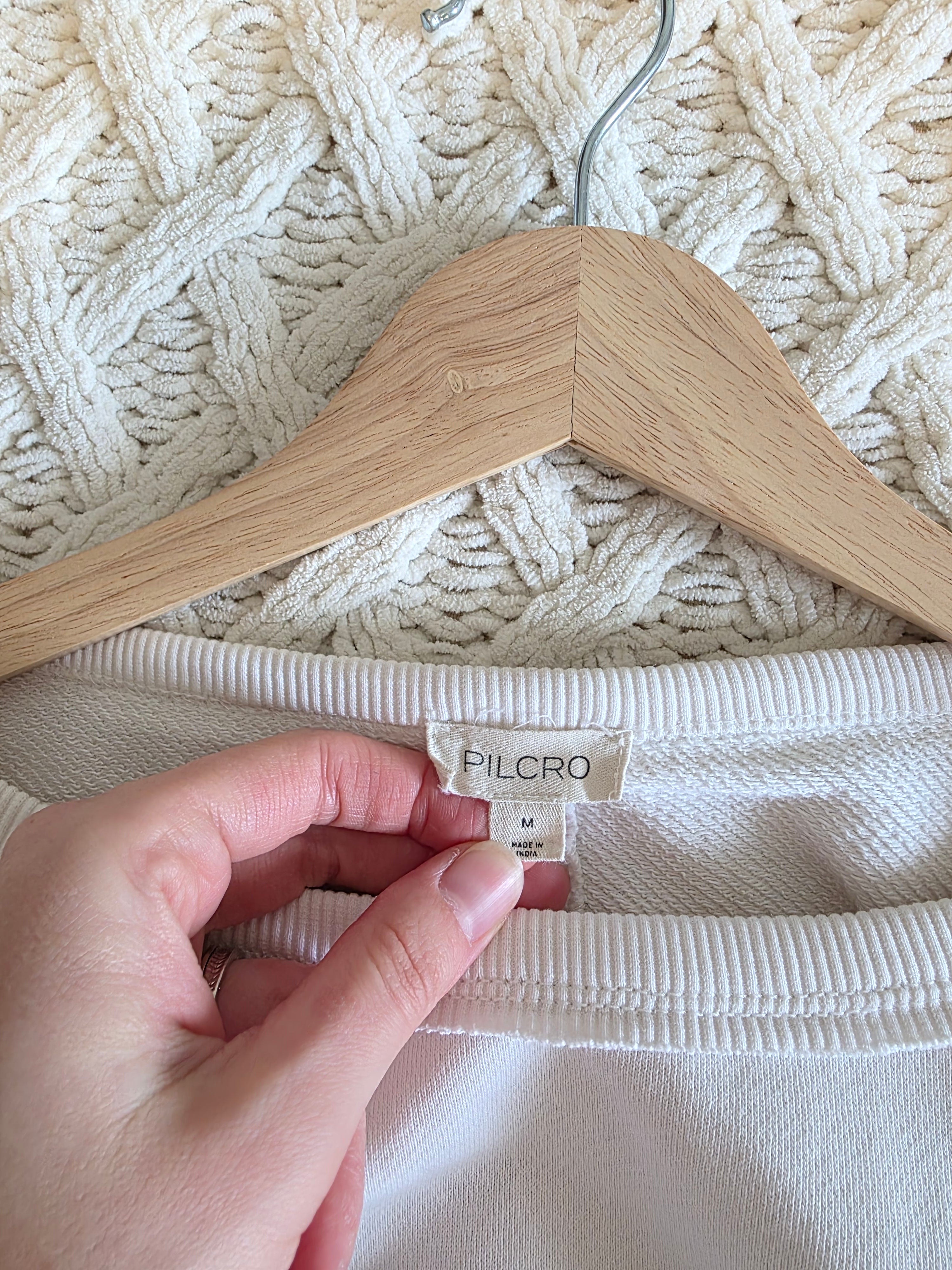 Pilcro Cable Knit Sleeve Sweater (M)