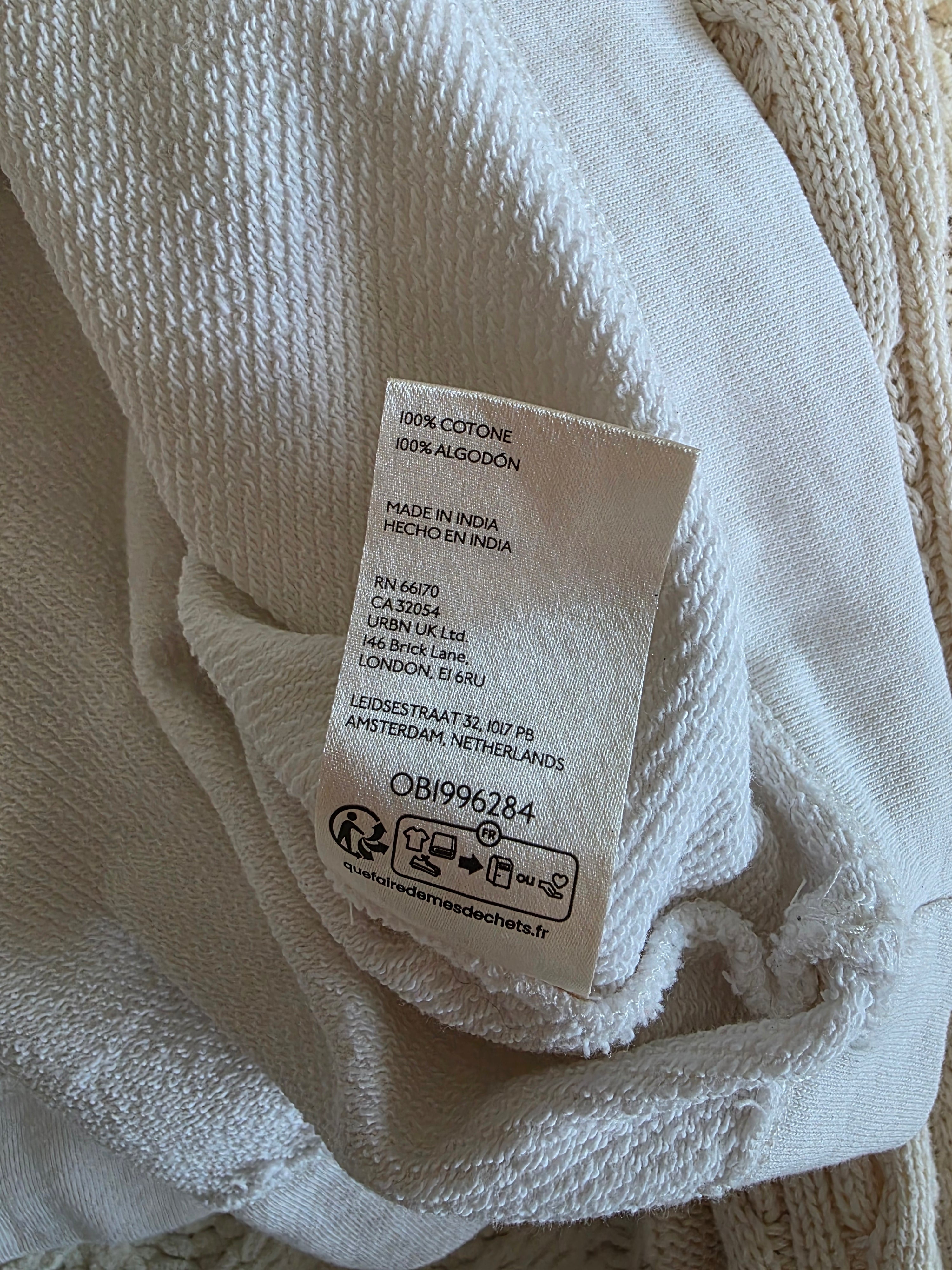 Pilcro Cable Knit Sleeve Sweater (M)