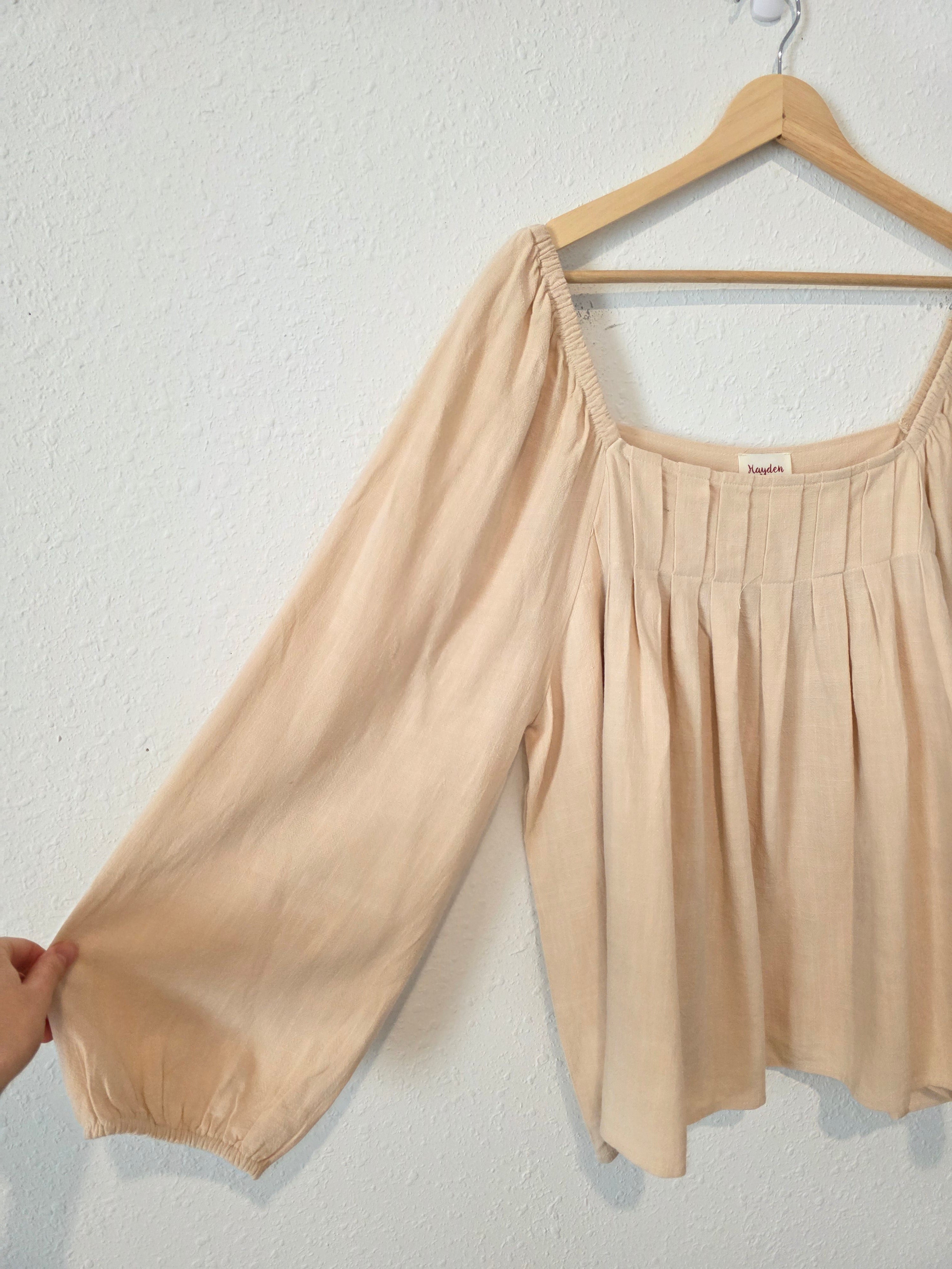 Hayden Linen Blend Top (1X)