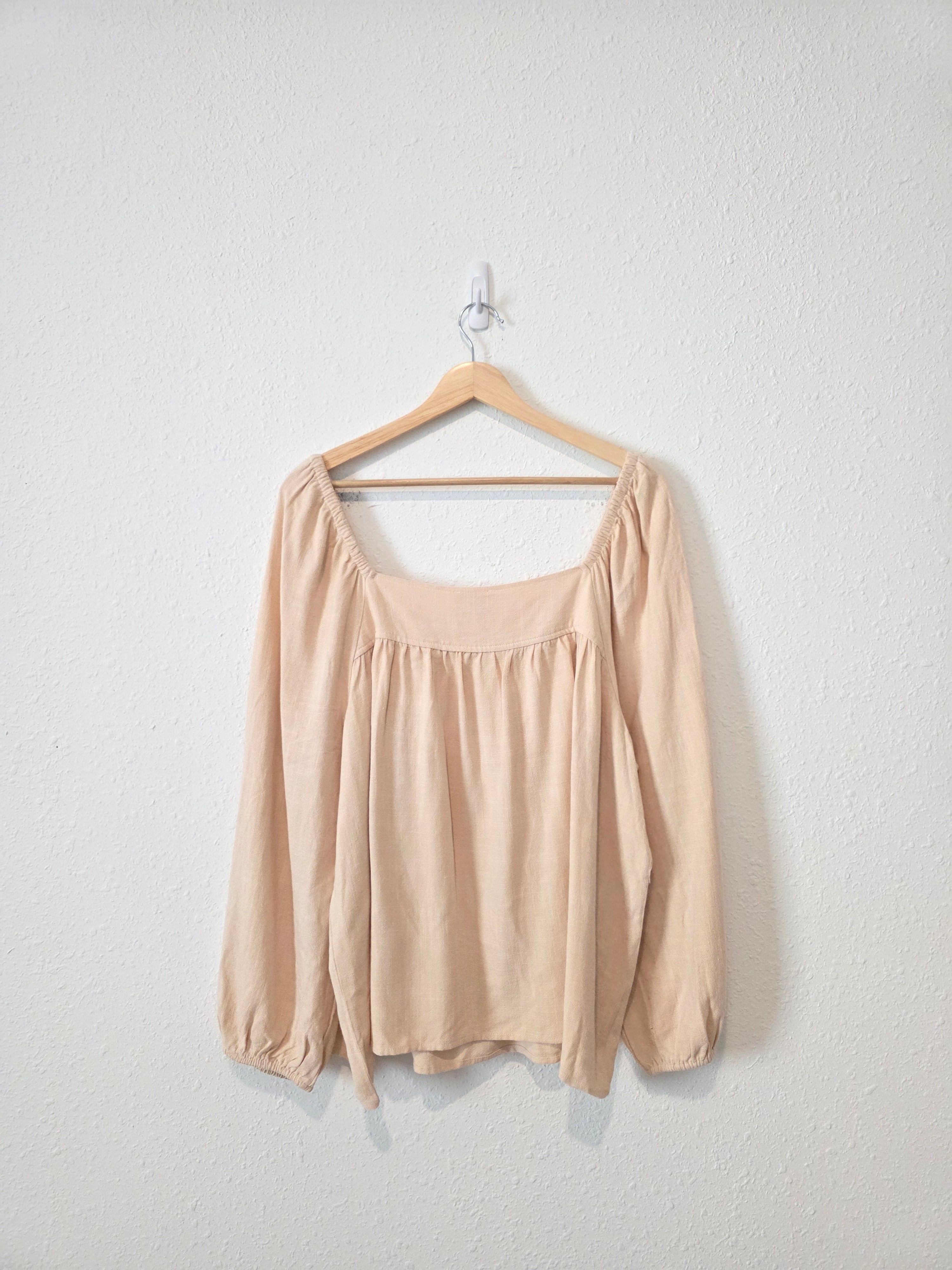 Hayden Linen Blend Top (1X)