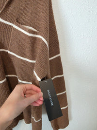 NEW Weekend LA Brown Striped Sweater (XL)