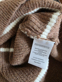 NEW Weekend LA Brown Striped Sweater (XL)