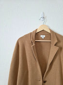 J.Crew Camel Cotton Sweater Blazer (XL)