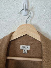 J.Crew Camel Cotton Sweater Blazer (XL)