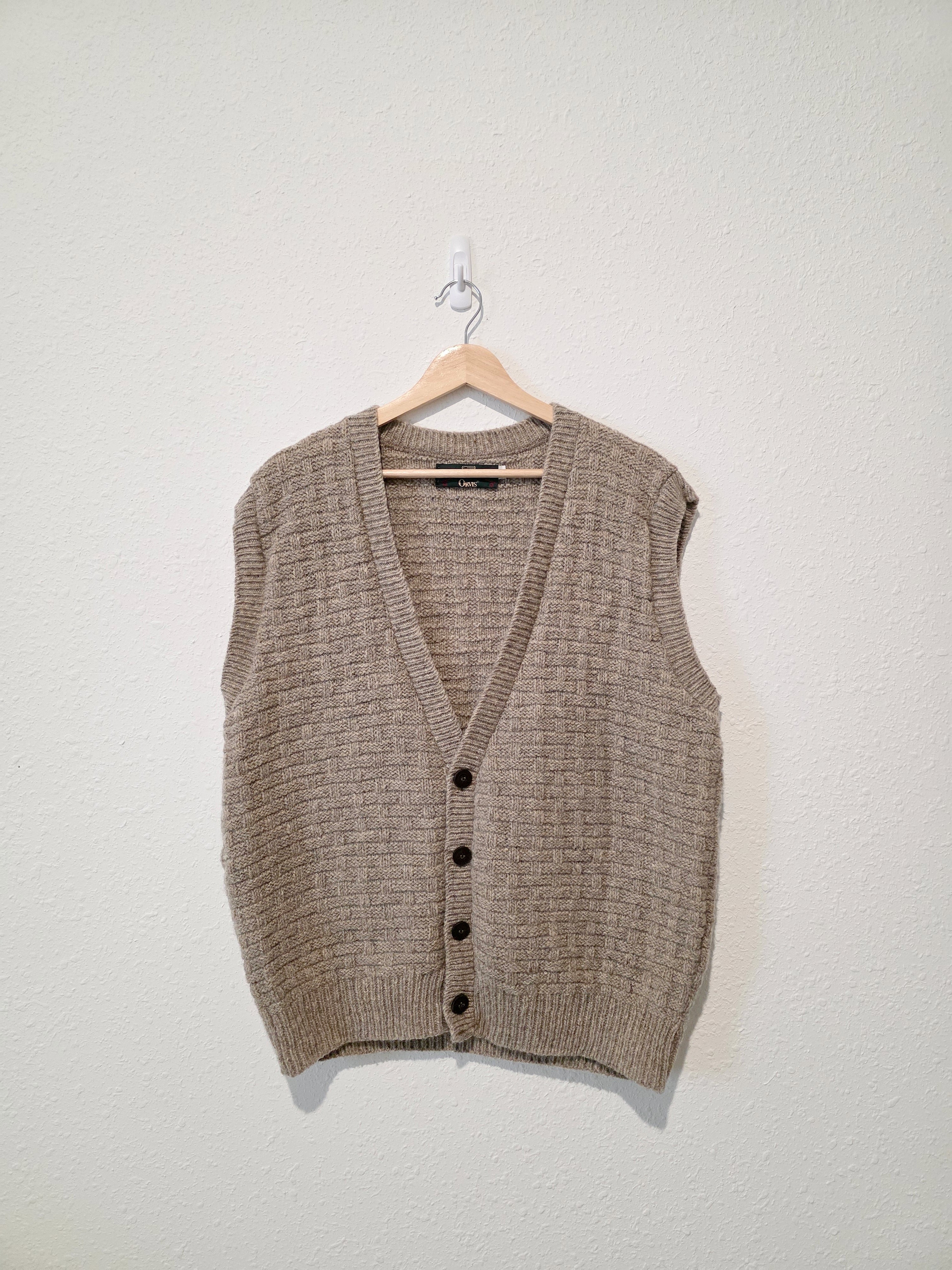 Vintage Orvis Wool Sweater Vest (L)