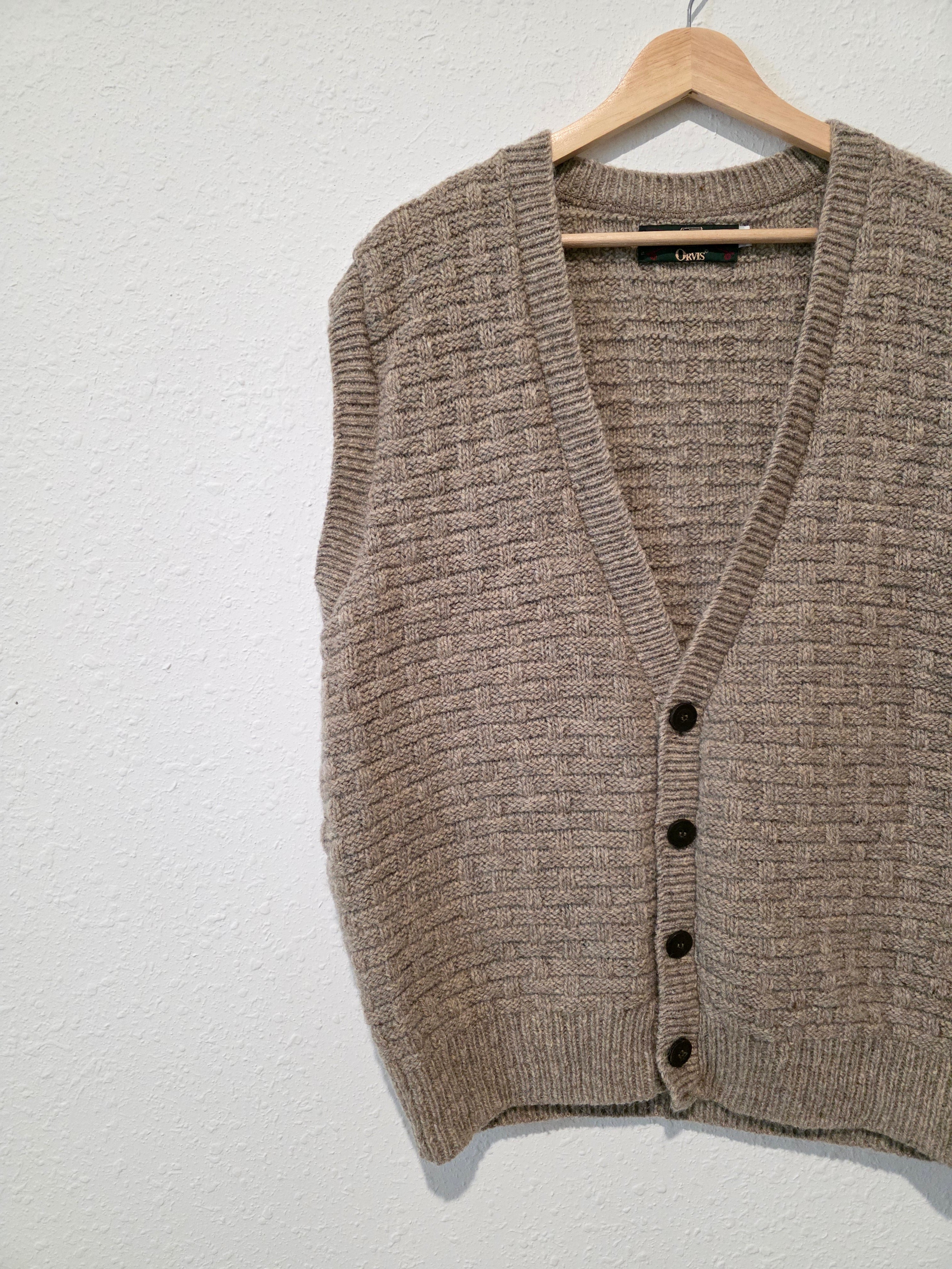 Vintage Orvis Wool Sweater Vest (L)