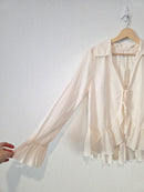 NEW Urban Outfitters Tie Front Cotton Blouse (M)