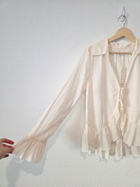 NEW Urban Outfitters Tie Front Cotton Blouse (M)