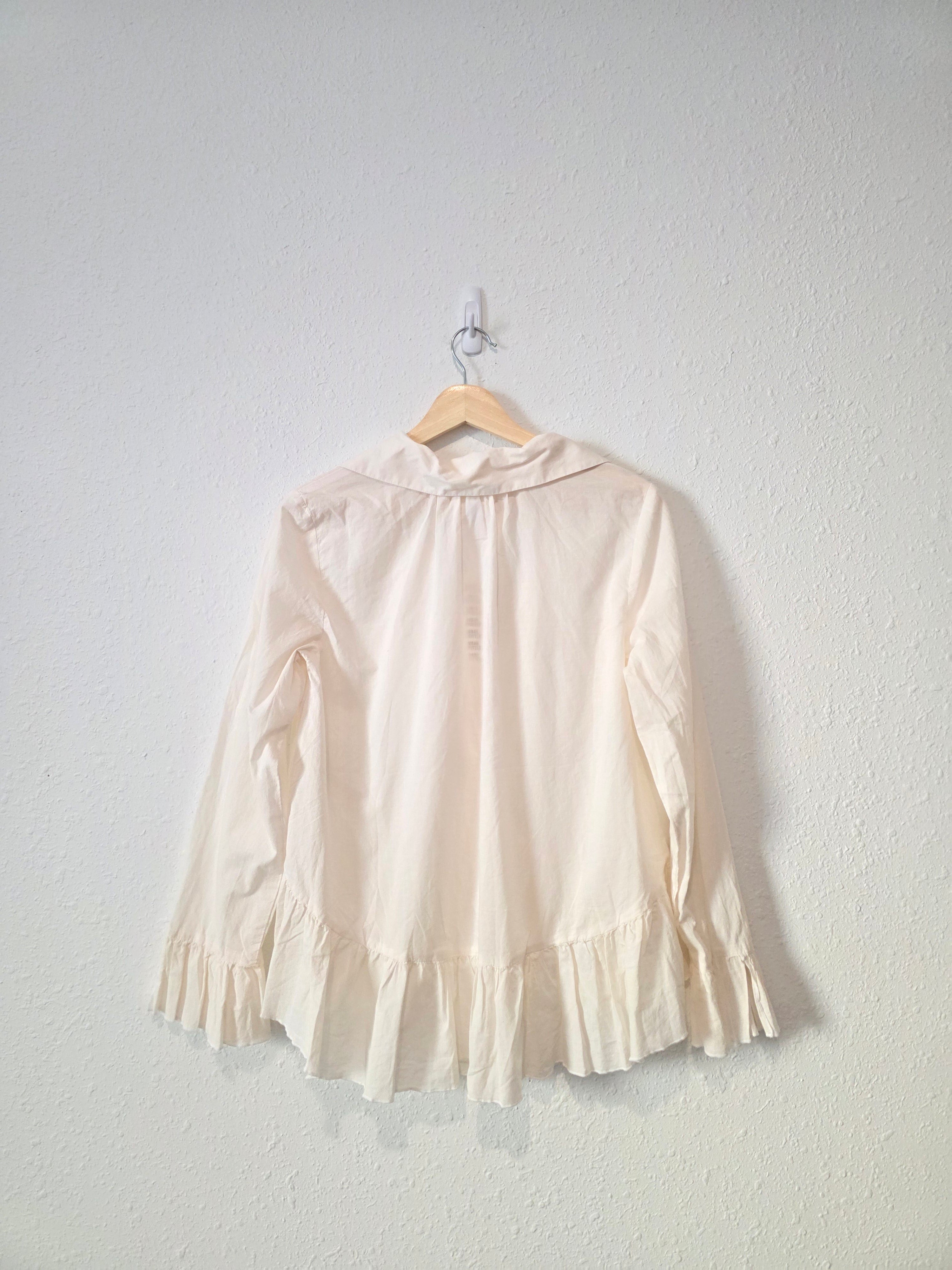 NEW Urban Outfitters Tie Front Cotton Blouse (M)