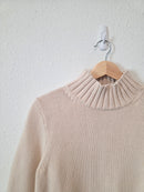 J.Crew Oat Cotton Turtleneck Sweater (S)