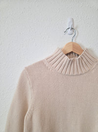 J.Crew Oat Cotton Turtleneck Sweater (S)