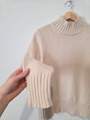 J.Crew Oat Cotton Turtleneck Sweater (S)