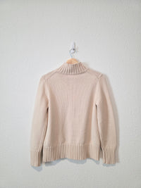 J.Crew Oat Cotton Turtleneck Sweater (S)