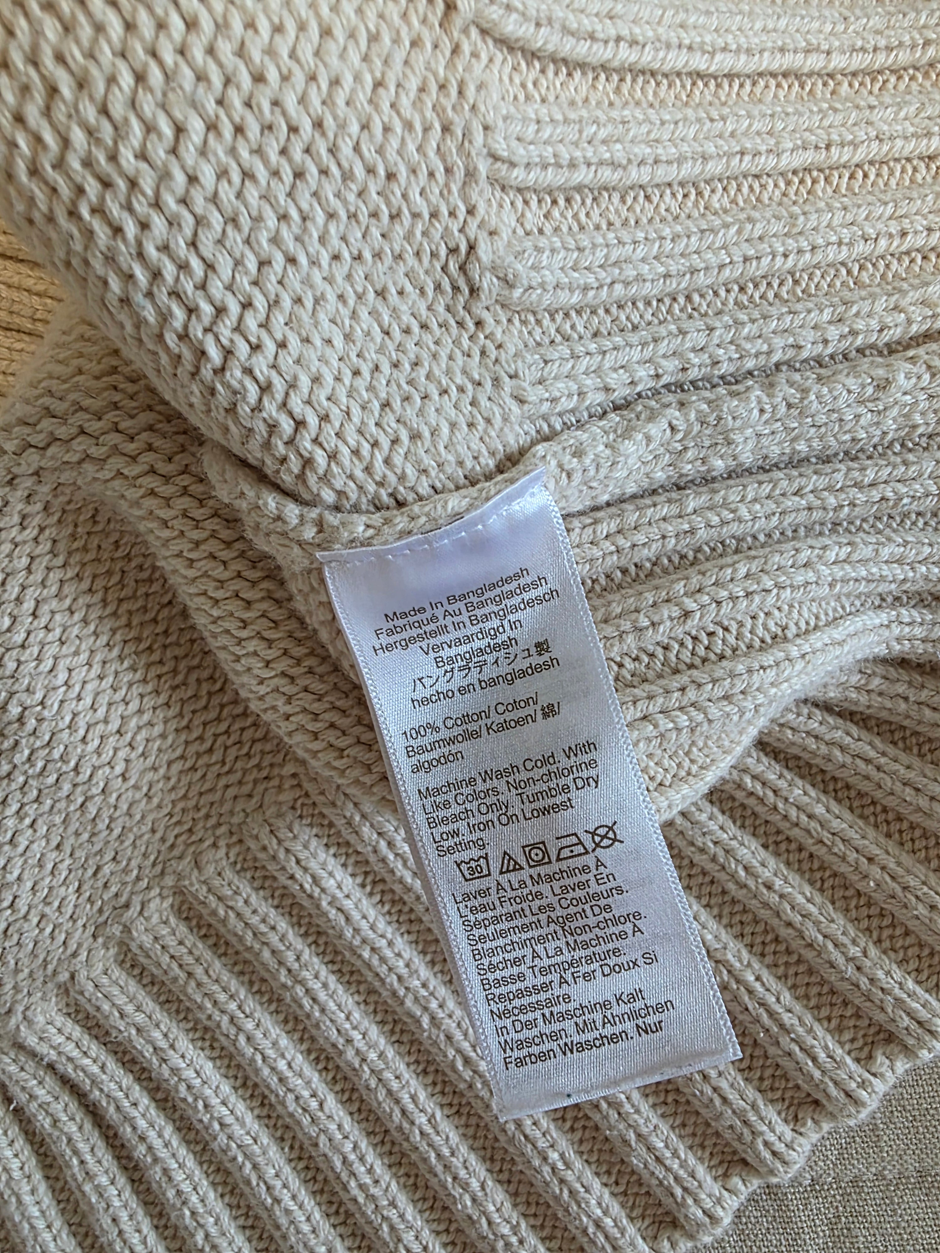 J.Crew Oat Cotton Turtleneck Sweater (S)