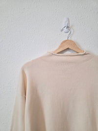 Wishlist Cream Mockneck Sweater (L)