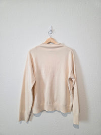 Wishlist Cream Mockneck Sweater (L)