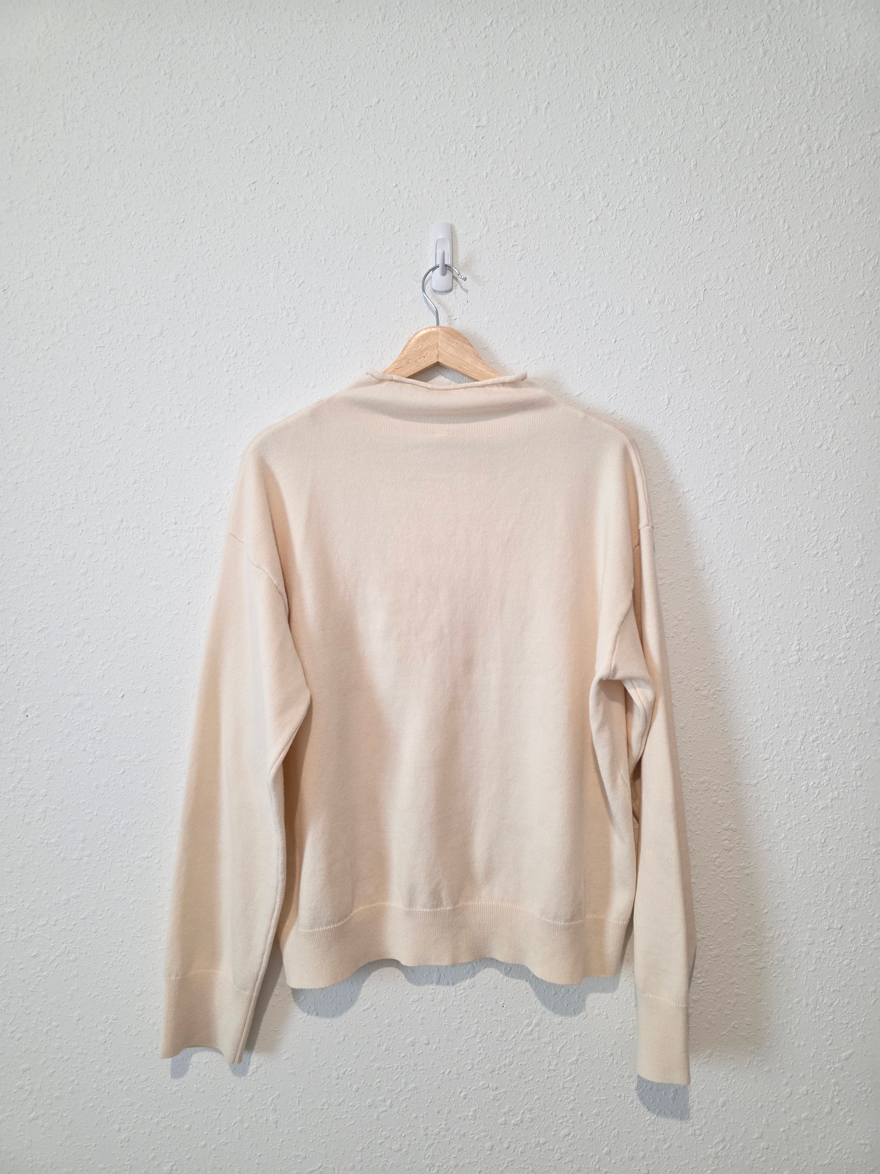 Wishlist Cream Mockneck Sweater (L)