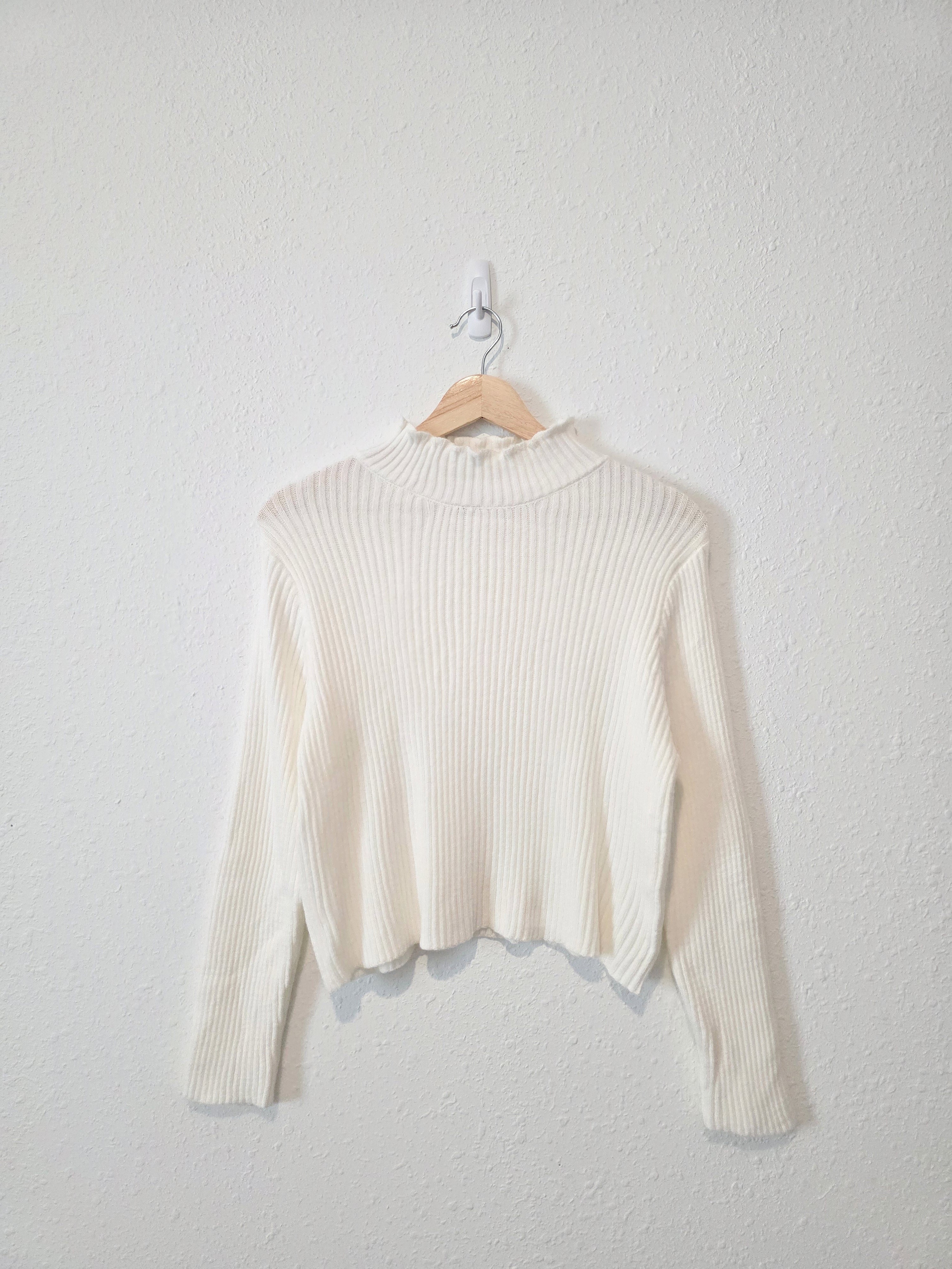 Petal & Pup Ribbed Mockneck Sweater (M)
