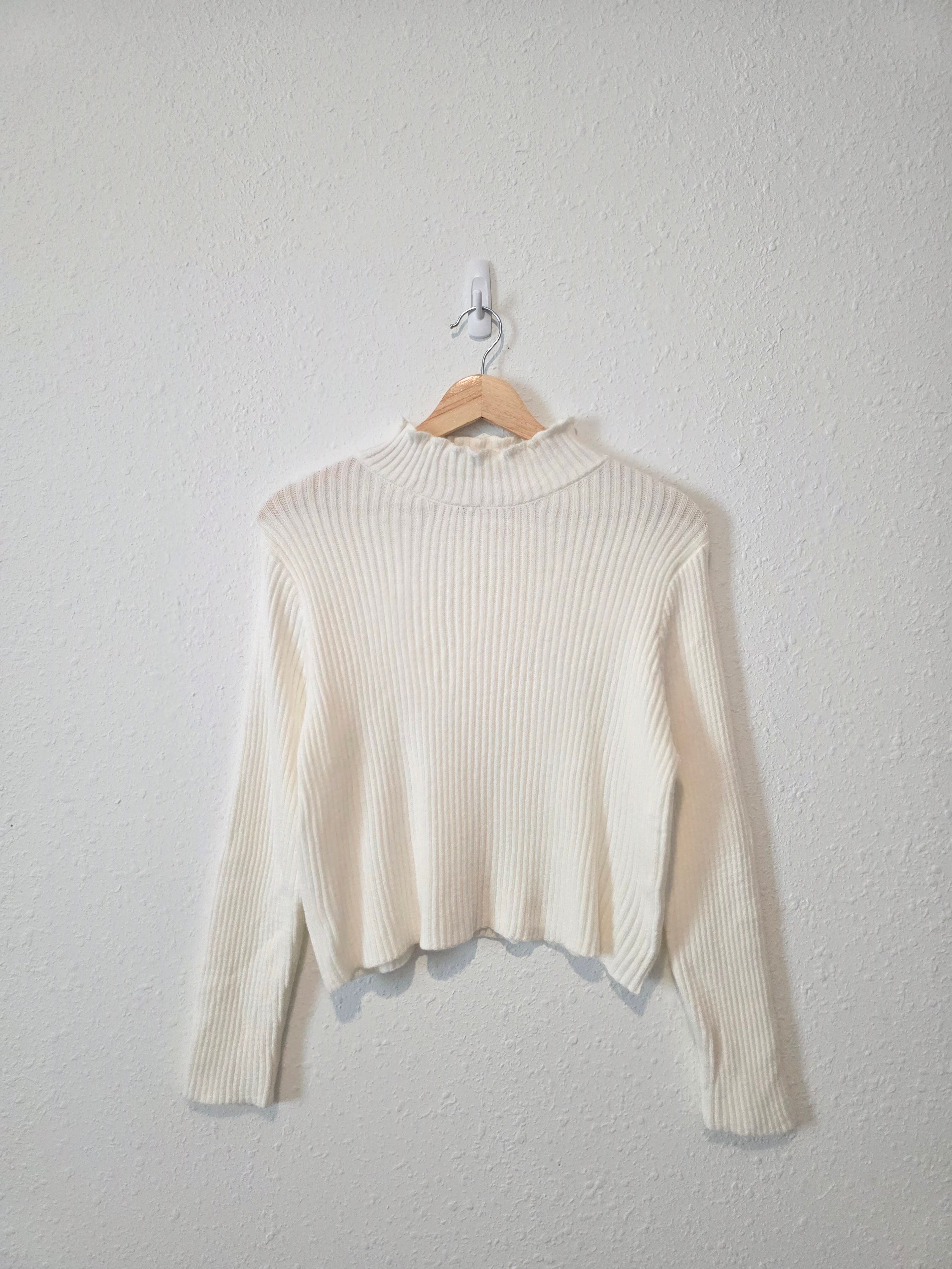 Petal & Pup Ribbed Mockneck Sweater (M)