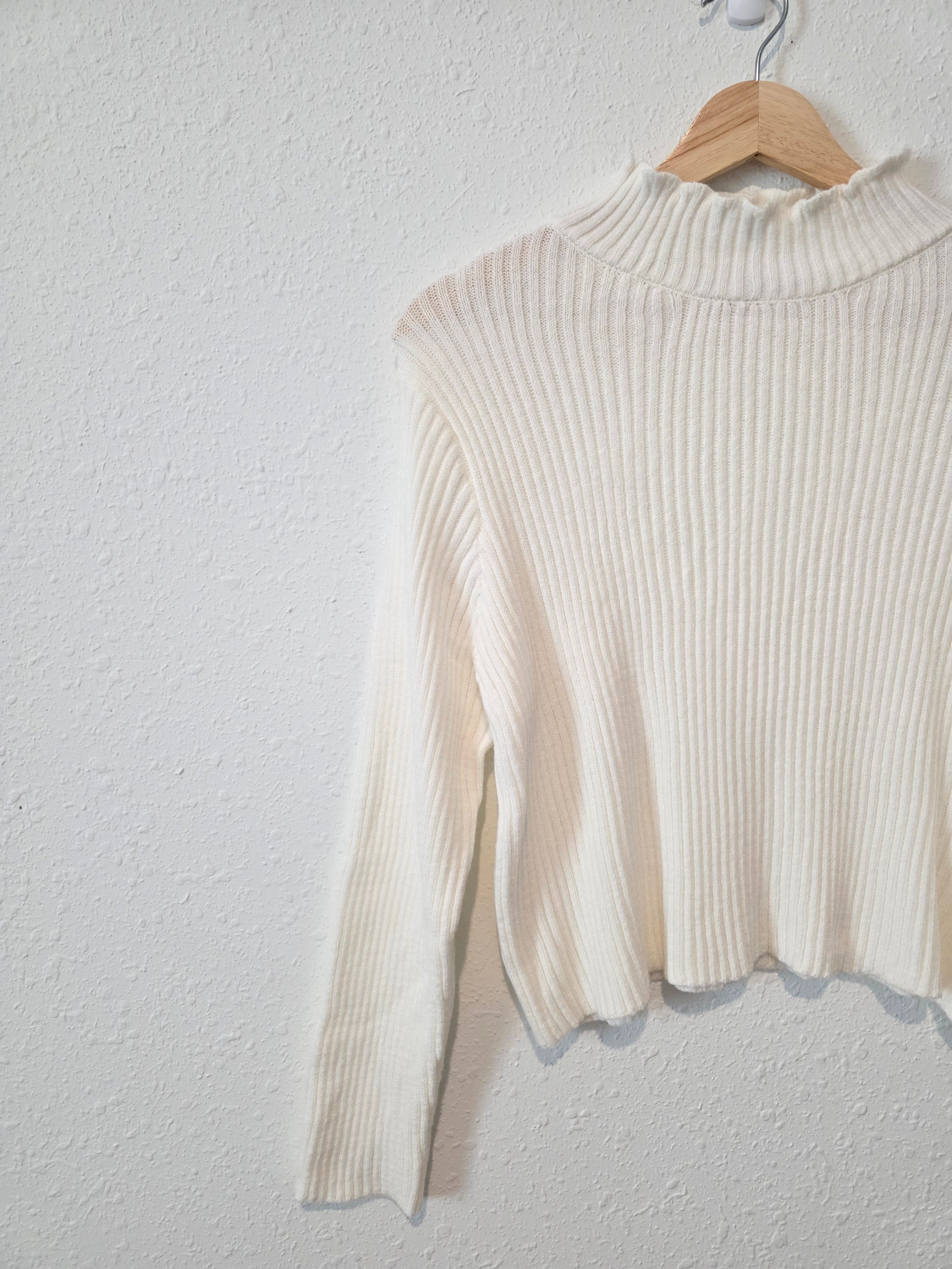 Petal & Pup Ribbed Mockneck Sweater (M)